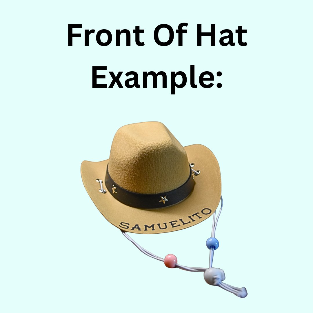 Personalized Dog Cowboy Hat