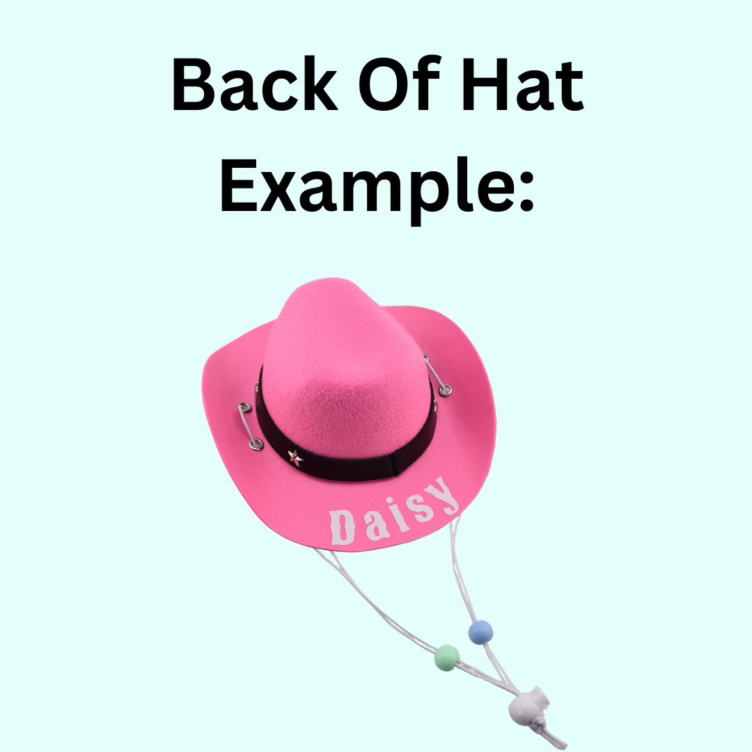 Personalized Dog Cowboy Hat