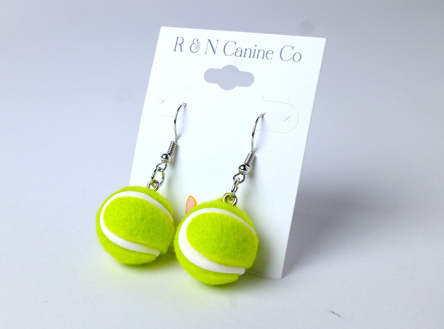 Tennis Ball Earrings & Keychain